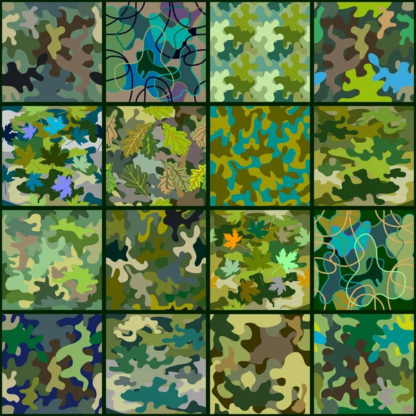 Modèle abstrait de camouflage sans couture . — Image vectorielle