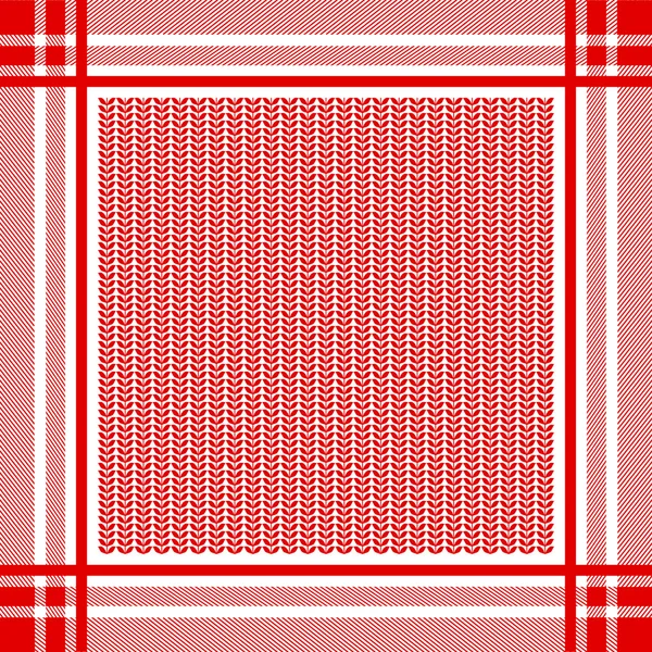 Patrón vectorial keffiyeh cuadrado con tres tipos de motivos geométricos . — Archivo Imágenes Vectoriales