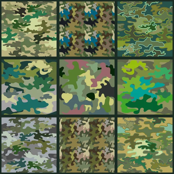 Modèle abstrait de camouflage sans couture . — Image vectorielle