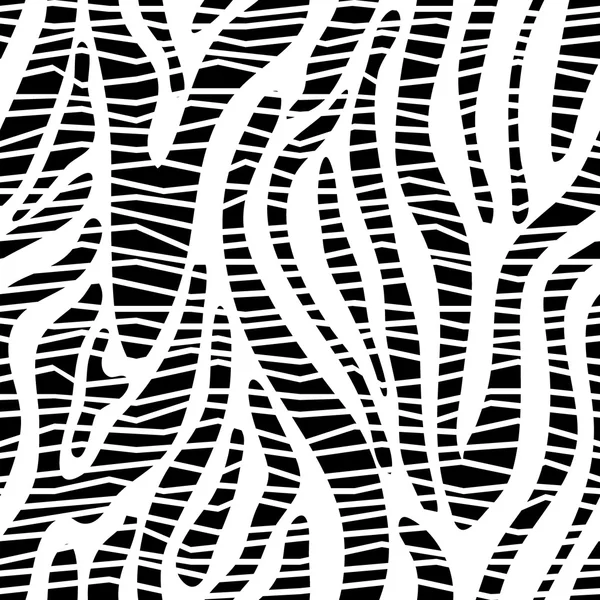 Creatieve zebra naadloze vector patroon met asymmetrische broedeieren. — Stockvector