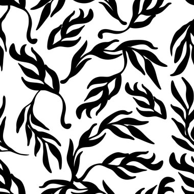 Sorunsuz çiçek vektör desen. Söğüt ağacı.