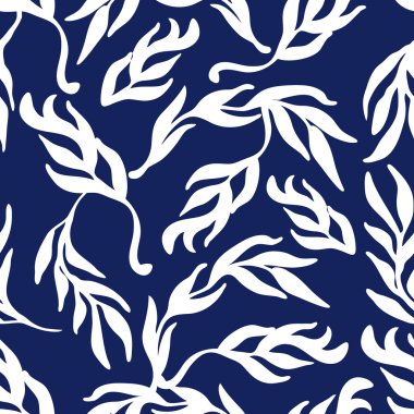 Sorunsuz çiçek vektör desen. Söğüt ağacı.