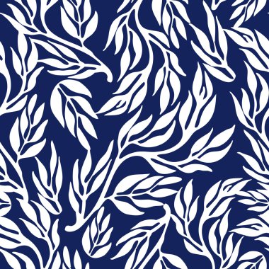 Sorunsuz çiçek vektör desen. Söğüt ağacı.