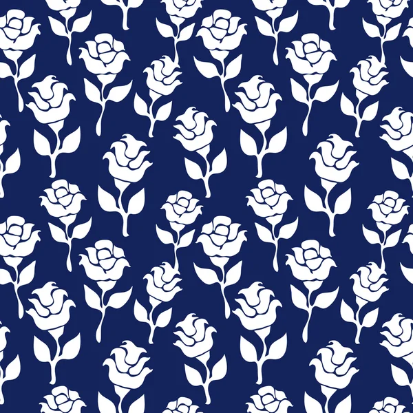 Bahar bahçe çiçek açmış. Dikişsiz vintage desen ile el çizilmiş güller. 