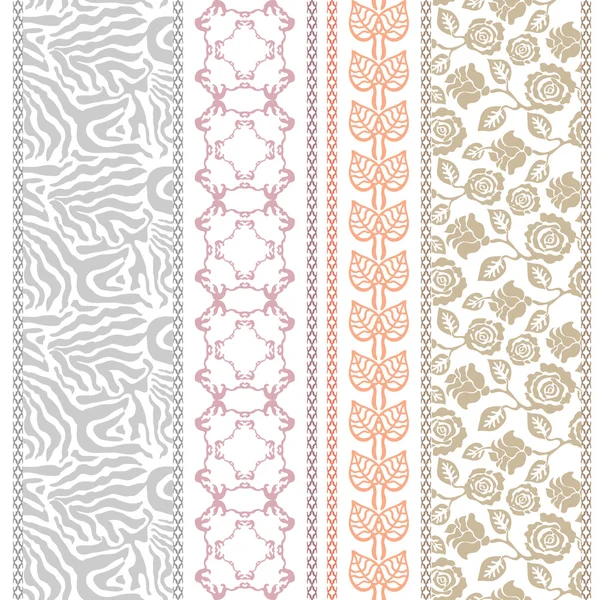 Lace looking vintage silk wallpaper — Stock Vector