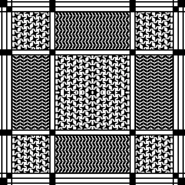 Checkered kefija wzór — Wektor stockowy