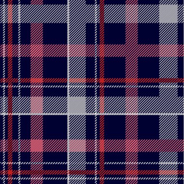 Dikişsiz kareli vektör desen. Çapraz tarama ile damalı Pamuk Kumaş