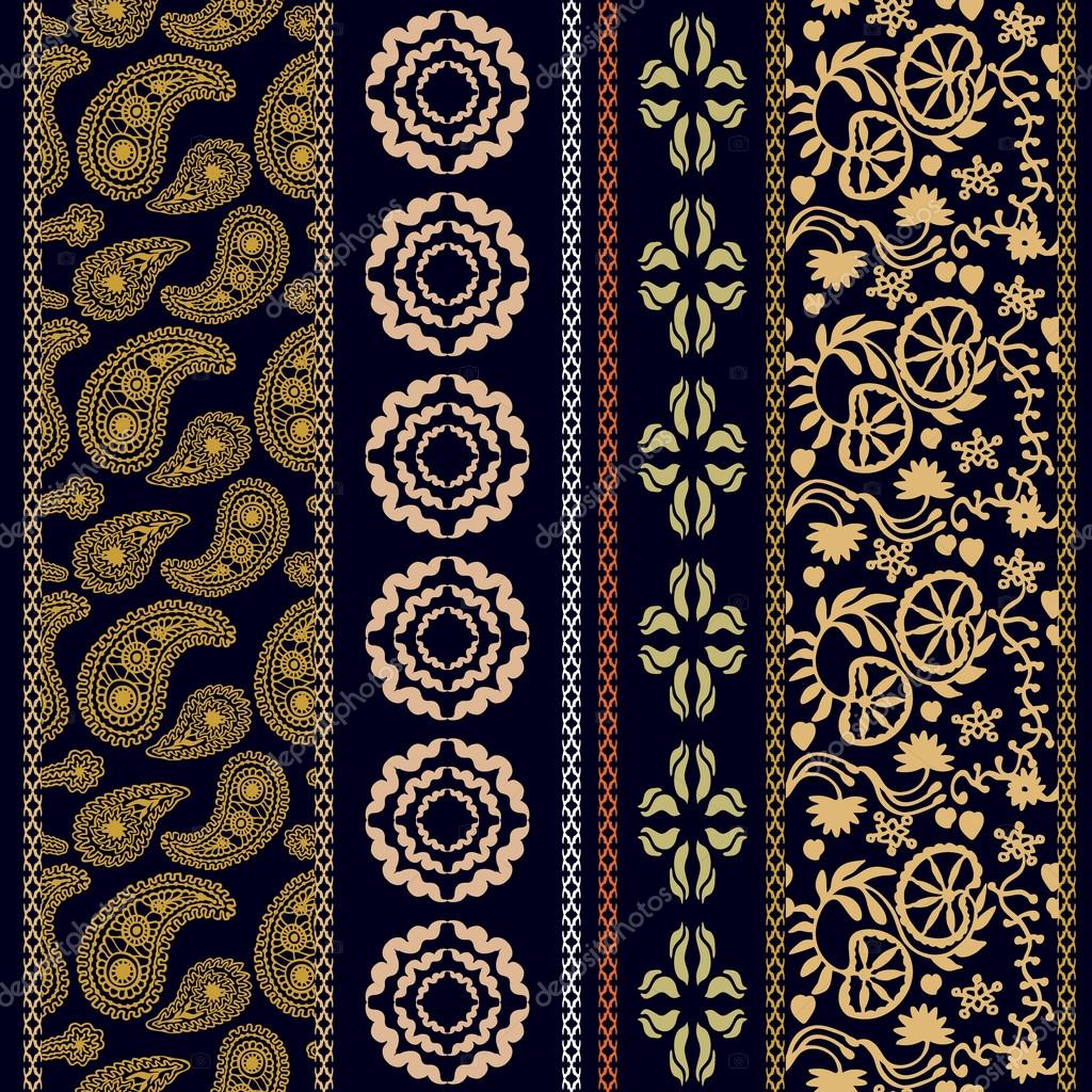 Embroidered Swirls/Flourishes/Gothic/Art Nouveau/Deco/Floral Motif Applique SW6 