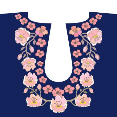 yaka nakış tasarım