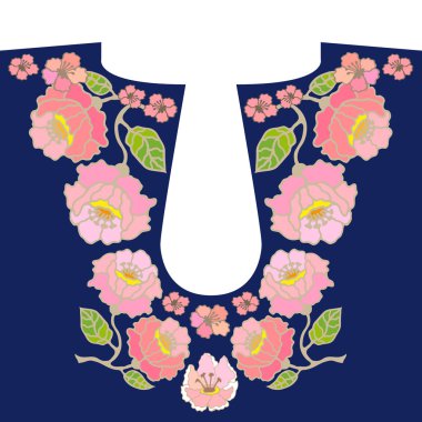 yaka nakış tasarım