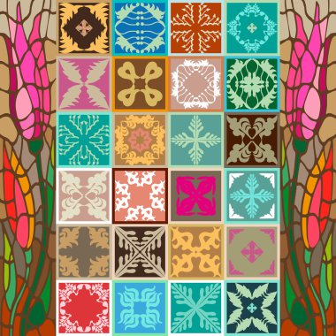 Art Nouveau Seramik Fayans ayarla