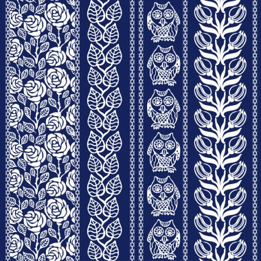 Rustik bohem kenarlık kümesi