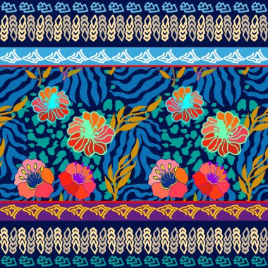 Tropik cennet seamless modeli.