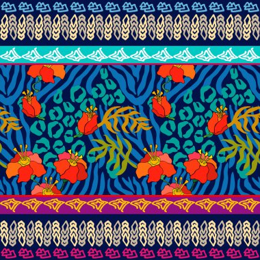 Tropik cennet seamless modeli.