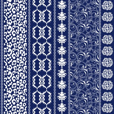 Bohem seamless modeli. Bitkisel motifler ile yazdırma. 