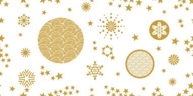 Geometrik motifli kusursuz vektör deseni.