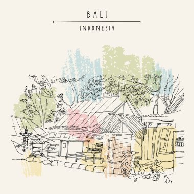 mağaza ve Kedonganan bir scooter