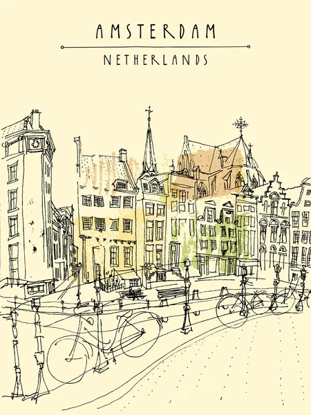 Амстердам, Голландия, Нидерланды — стоковый вектор