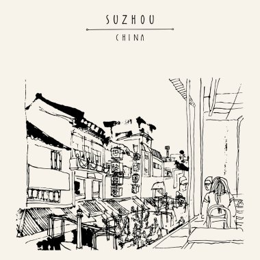 Suzhou yürüyüş sokak 