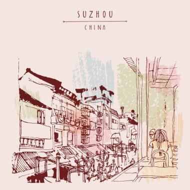 Suzhou yürüyüş sokak