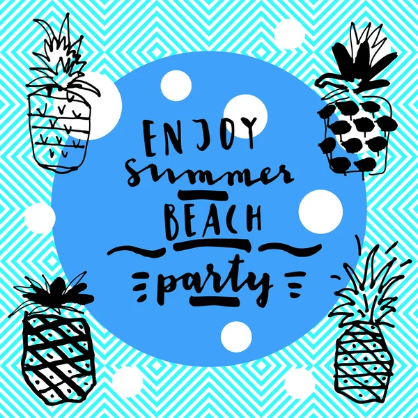 Desfrute de Summer Beach Party —  Vetores de Stock