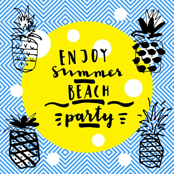 Desfrute de Summer Beach Party . — Vetor de Stock