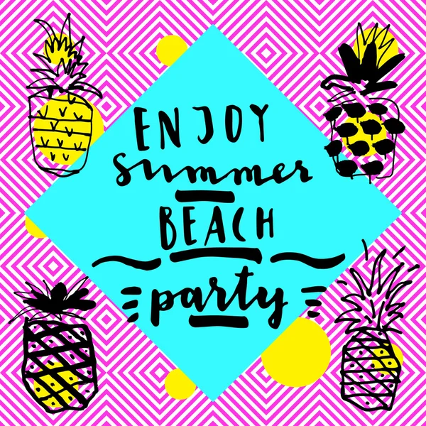 Godetevi Summer Beach Party — Vettoriale Stock