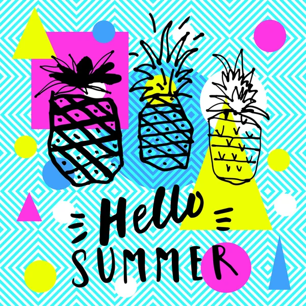 Hello Summer Party. — Stock Vector