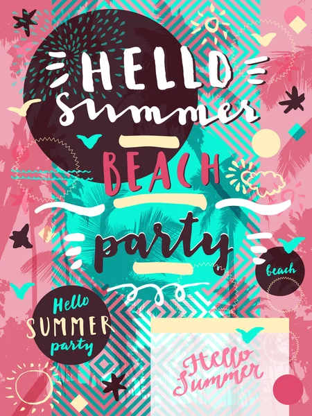 Merhaba yaz plaj partisi. 