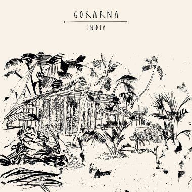 Gokarna Karnataka Hindistan kartpostal