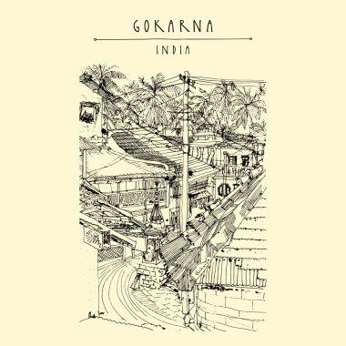 Gokarna köyü, Karnataka, Hindistan.