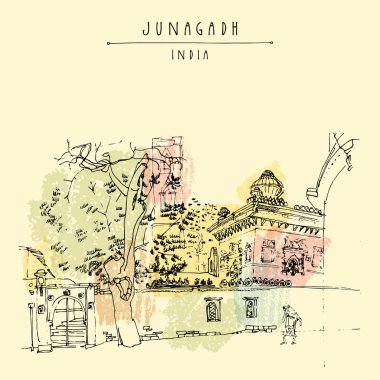 Junagad, Gujarat, Hindistan. 