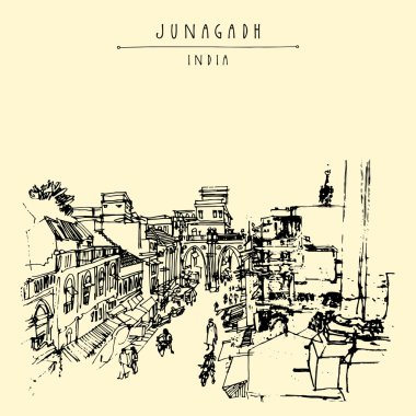 Junagad, Gujarat, Hindistan. 