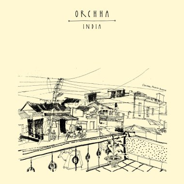 Orchha, Madhya Pradesh, Hindistan. 