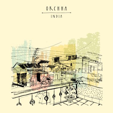 Orchha, Madhya Pradesh, Hindistan. 