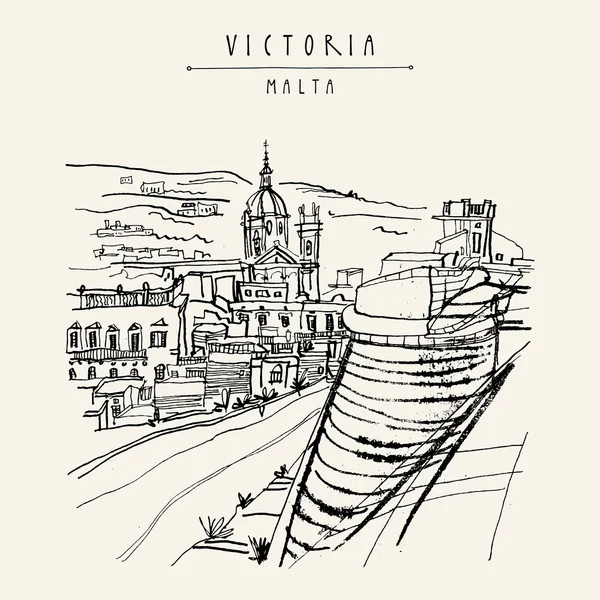 Iglesia católica en Victoria — Vector de stock