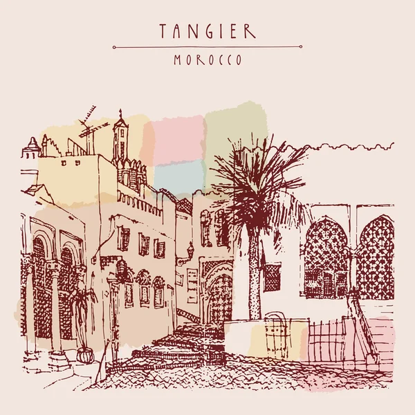 Staré město (Medina) v Tangier — Stockový vektor