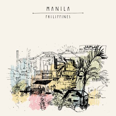 Manila eski kesiminde sokak