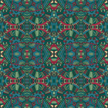 sanatsal el çizilmiş dikişsiz desen.