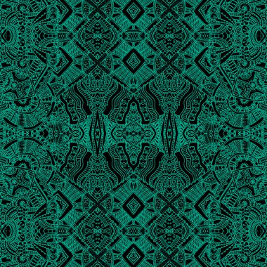 sanatsal el çizilmiş dikişsiz desen.