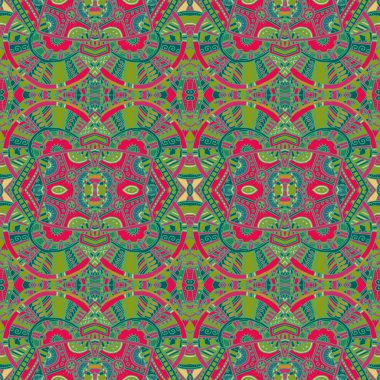 sanatsal el çizilmiş dikişsiz desen. 