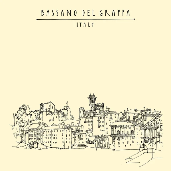 Bassano del Grappa, Italia . — Archivo Imágenes Vectoriales
