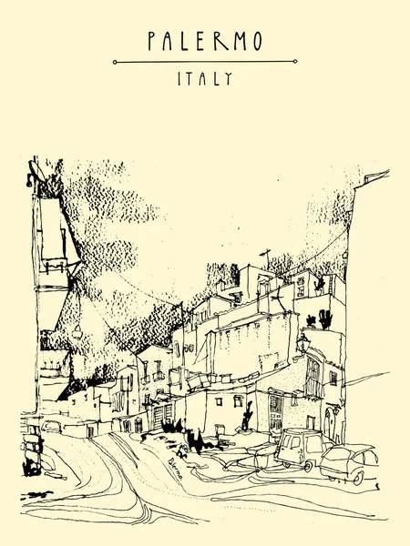 Палермо, Італія, Європа . — стоковий вектор
