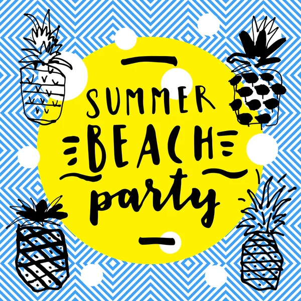 Verão festa de praia —  Vetores de Stock