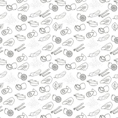 sağlıklı gıdalar ile desen