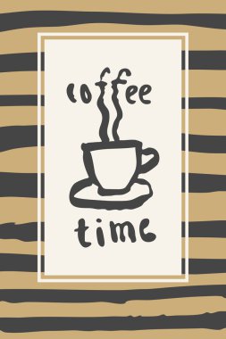 Kahve itime. İnspirational alıntı