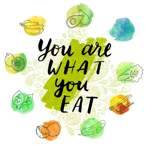 sağlıklı gıdalar ile desen 