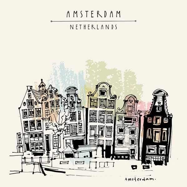 Amsterdam, Holanda, Países Bajos Europa — Archivo Imágenes Vectoriales