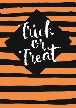 Hediye ver yoksa karışmam. Cadılar Bayramı kaligrafik posteri