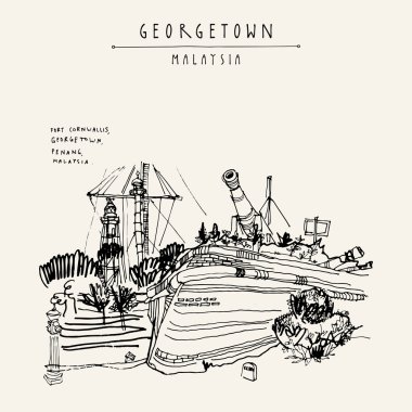 Fort Cornwallis georgetown, Penang, Malezya 